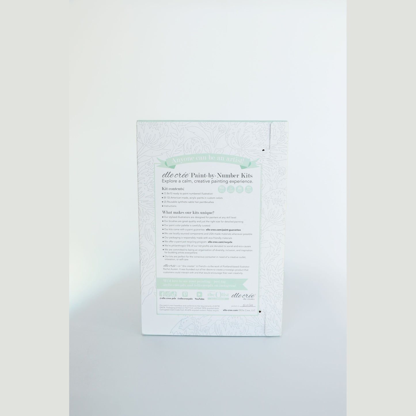 Dahlias in Vase Paint-by-Number