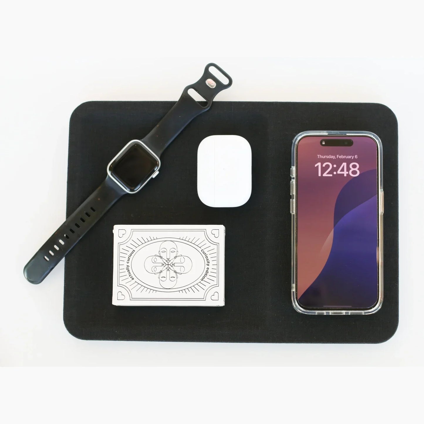 Wireless Charger Tray - Charcoal - Alcove