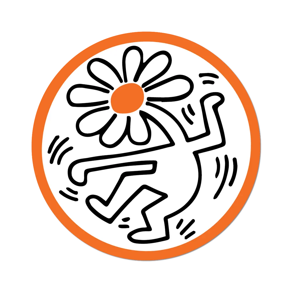 Dancing Flower Sticker - Keith Haring - Alcove