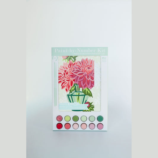 Dahlias in Vase Paint-by-Number