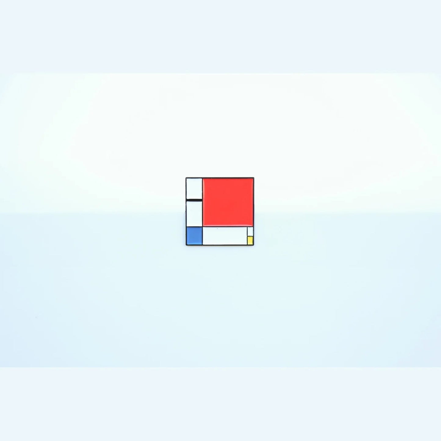 Mondrian Composition Pin