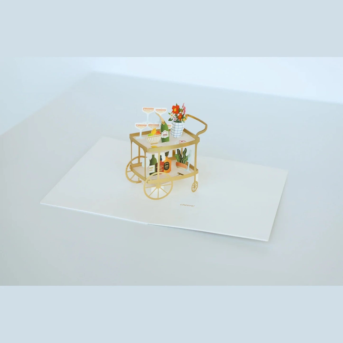 Bar Cart Pop-Up Card