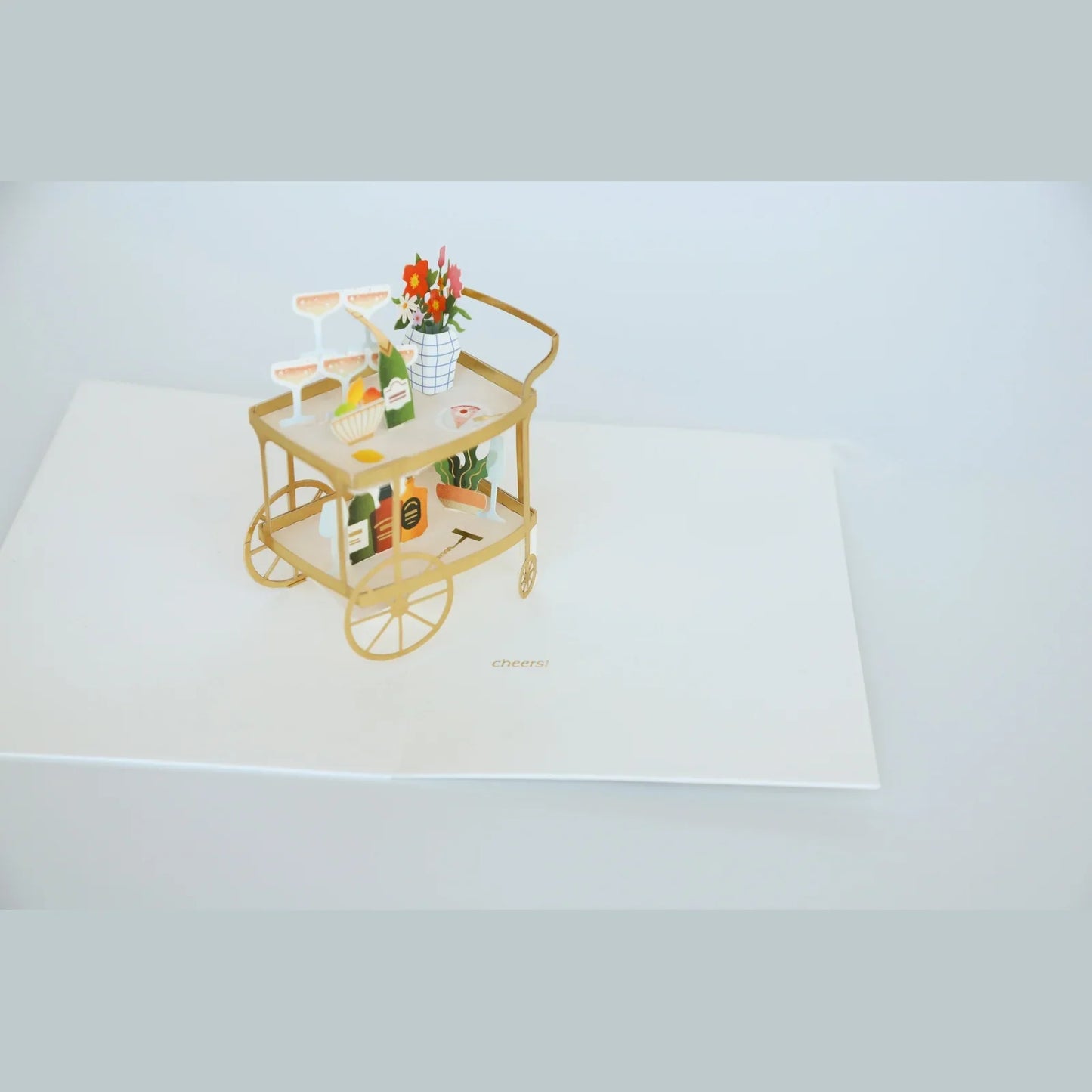 Bar Cart Pop-Up Card