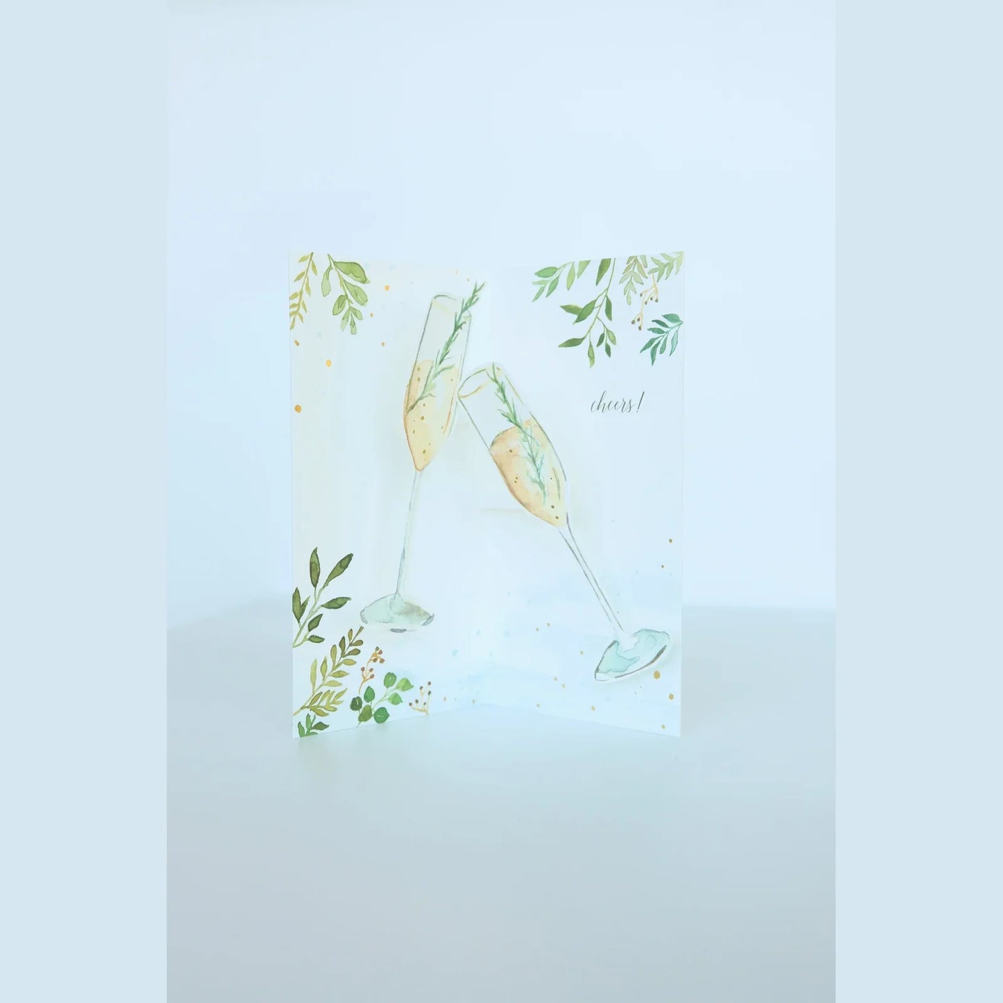 Champagne Toast Pop Up Card