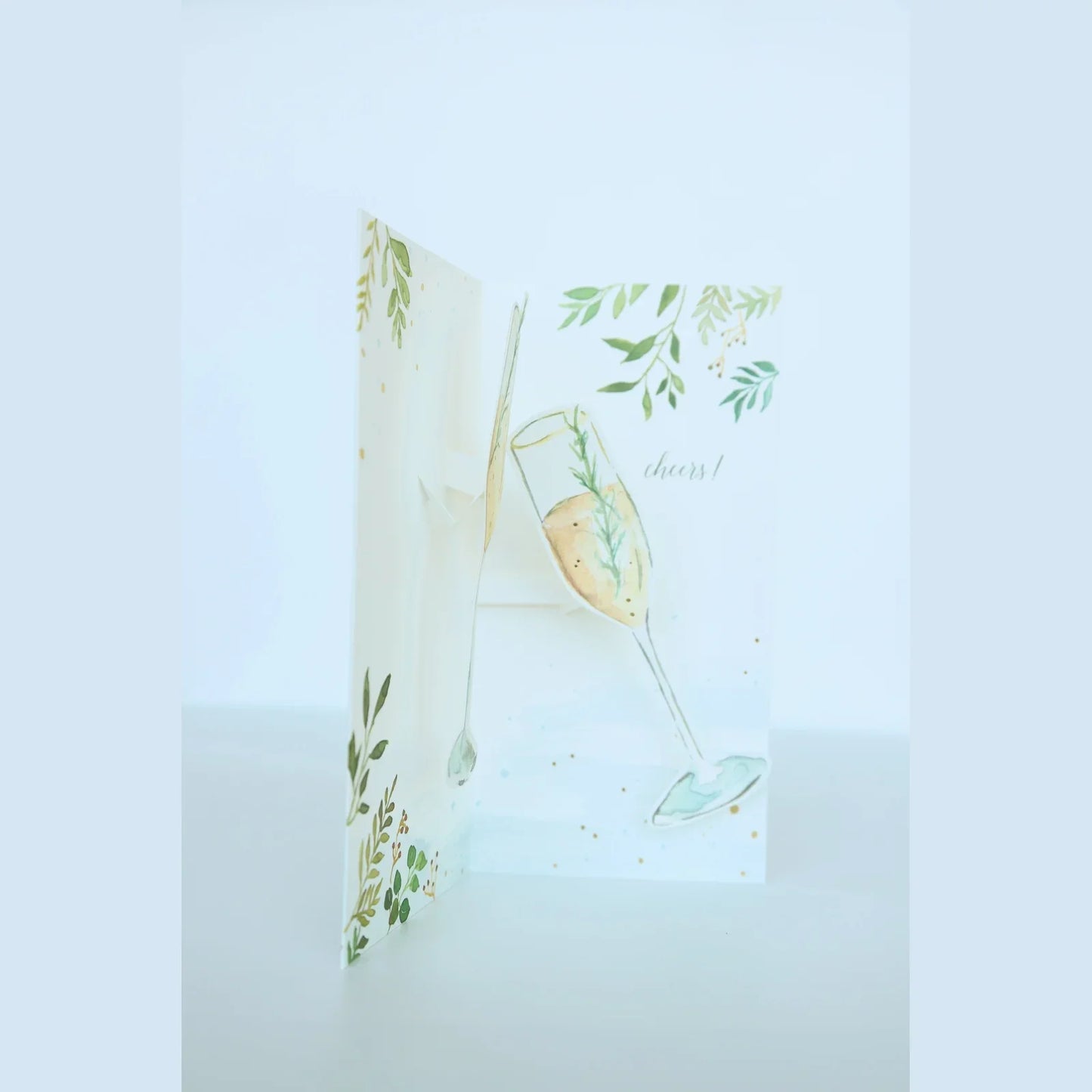 Champagne Toast Pop Up Card