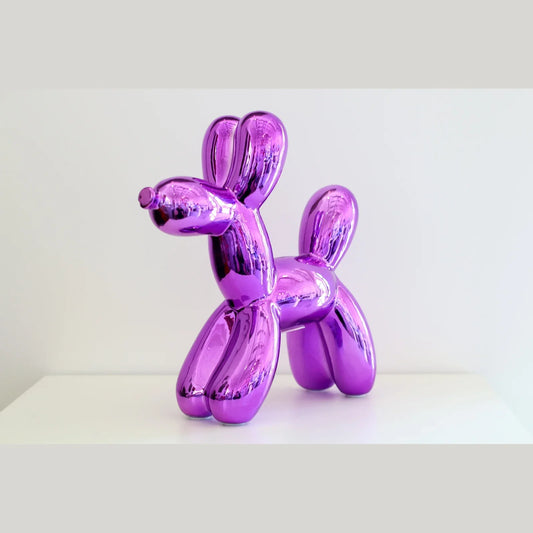 12" Lavender Ceramic Dog Bank - Alcove