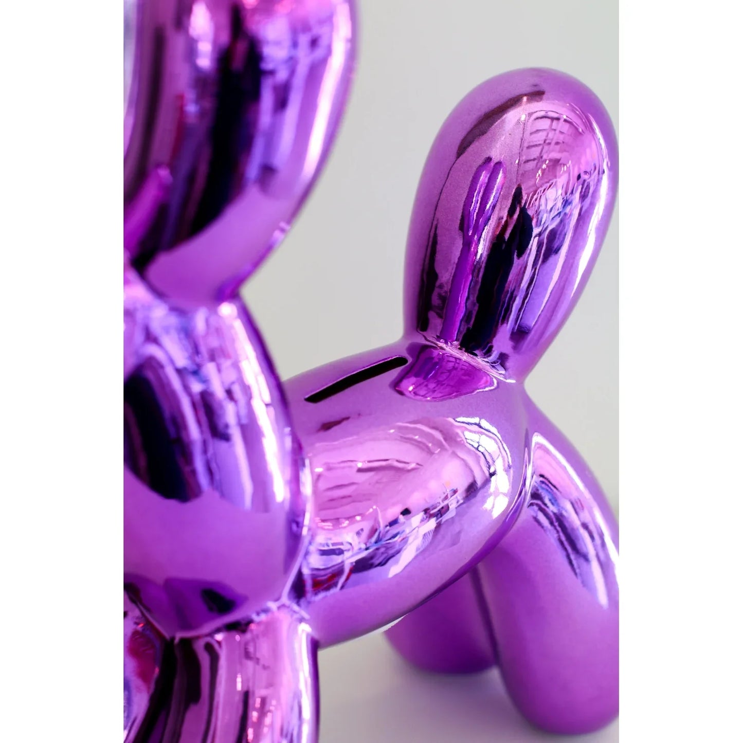 12" Lavender Ceramic Dog Bank - Alcove