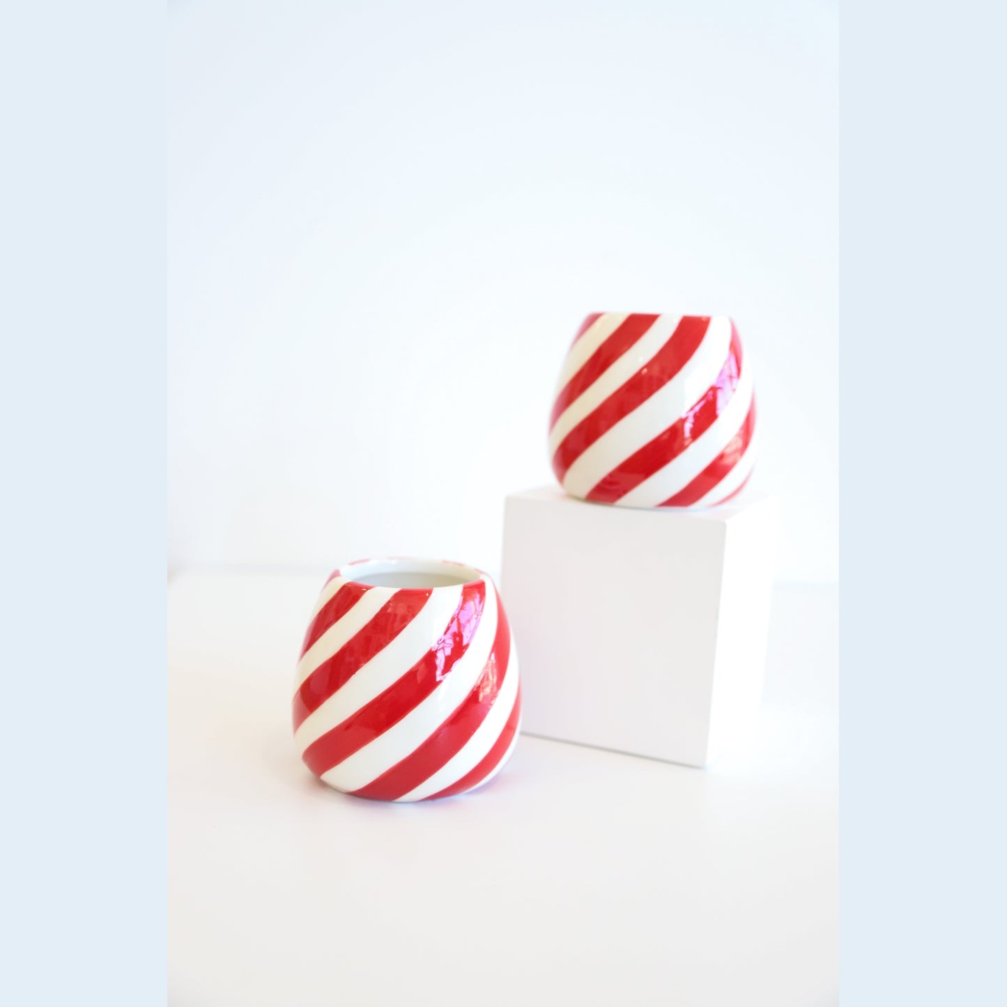 Candy Cane Shot Glasses