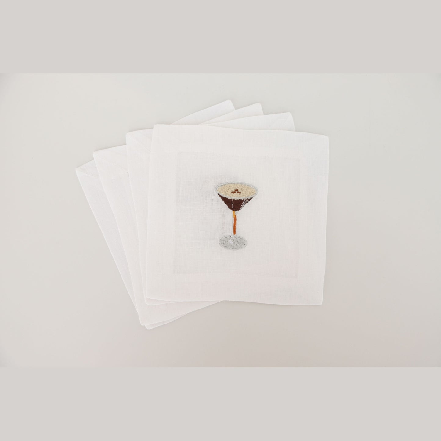 Embroidered Cocktail Napkin