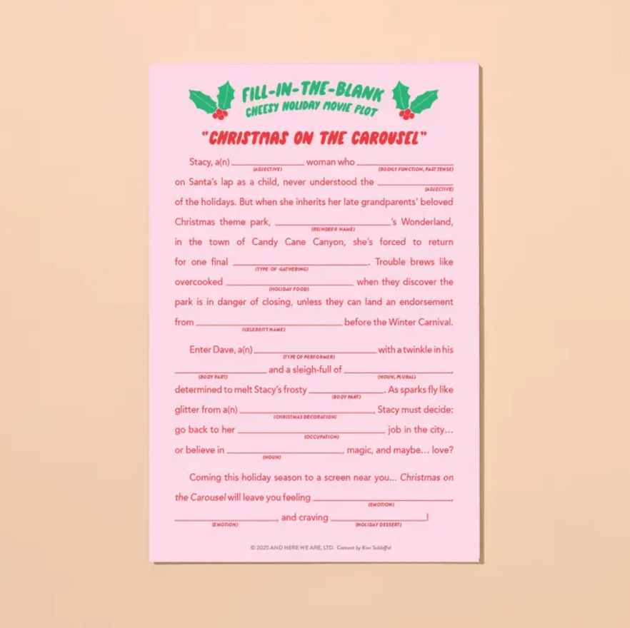 Fill-in-the-Blank Cheesy Holiday Movie