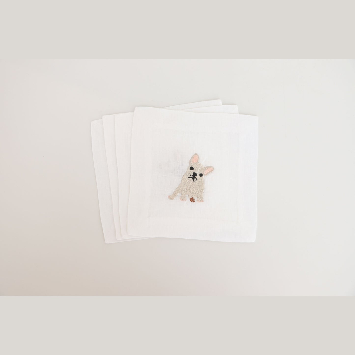 Embroidered Cocktail Napkin