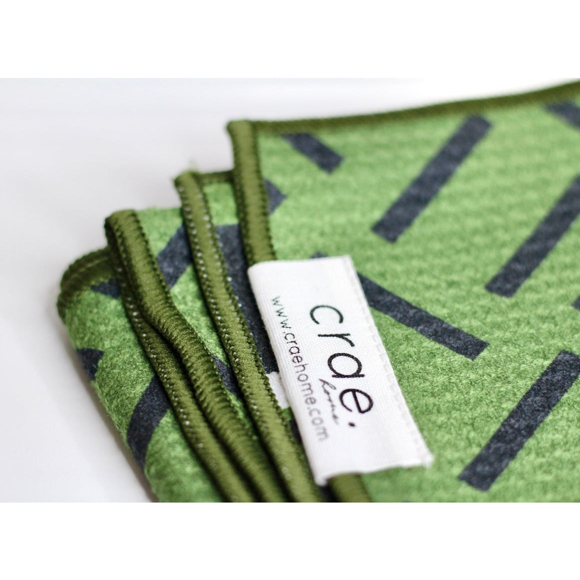 Green/Black Reversible Hand Towel