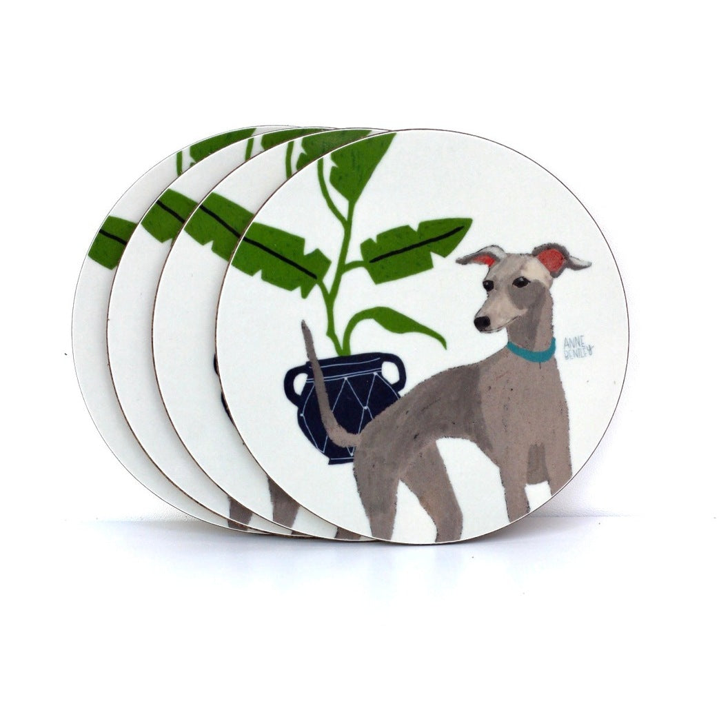 Dogs Whippet Coaster