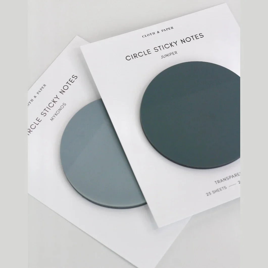 Transparent Circle Sticky Notes - Alcove