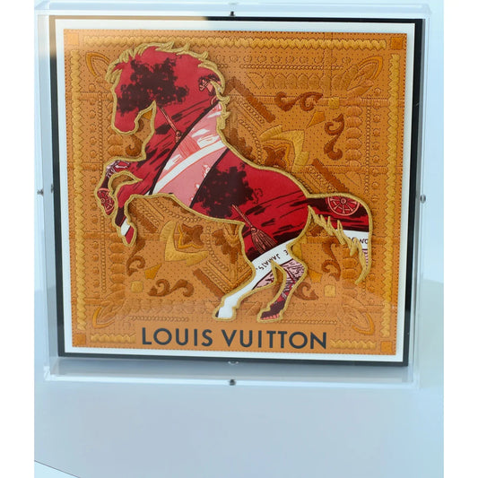 Louis Vuitton Red Horse - 12"x12" - Alcove