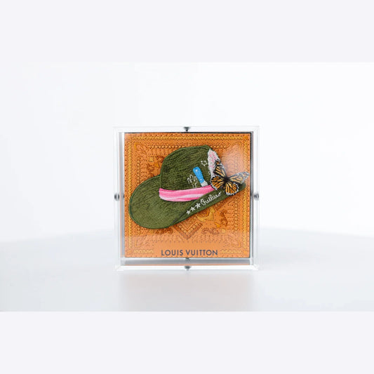 Louis Vuitton Green Hat - 5"x5" - Alcove